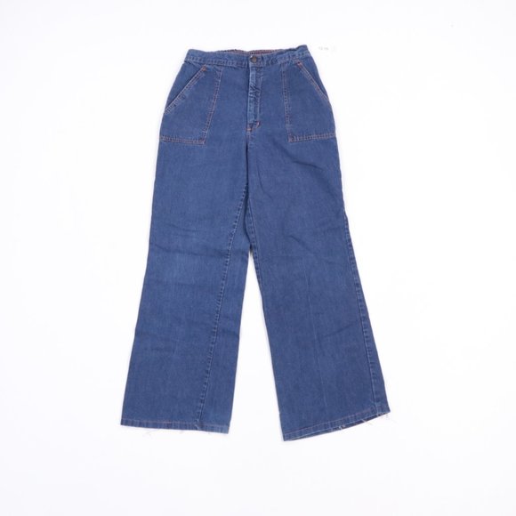 70s Womens Size 13 Flared Leg Bell Bottoms USA - Picture 2 of 8